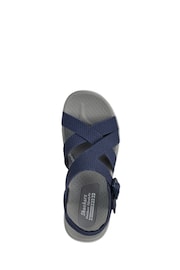 Skechers Blue Reggae Cup Sandals - Image 4 of 5