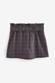 Abercrombie & Fitch Grey Checked Belted Mini Short Skirt - Image 4 of 6