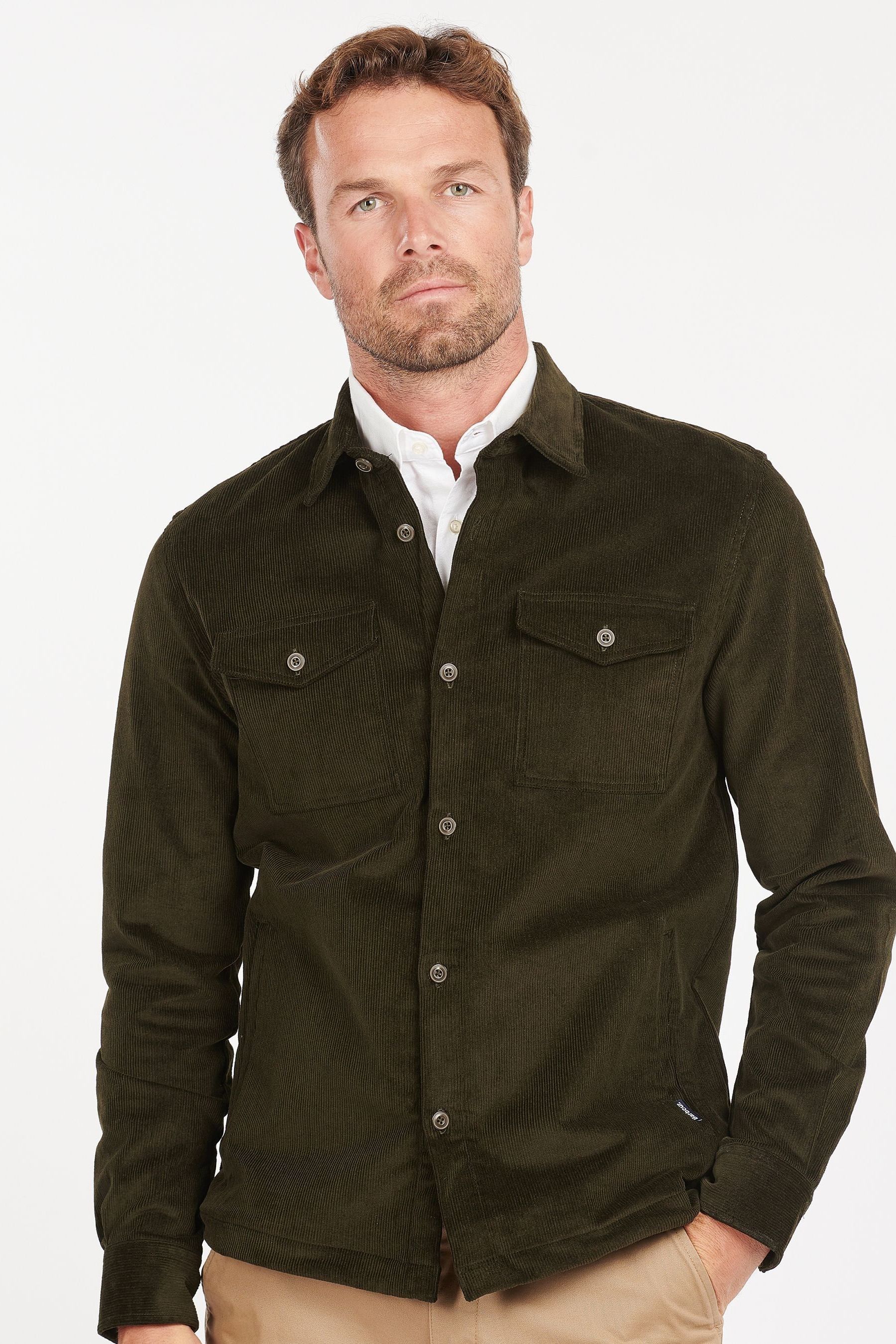 Buy Barbour Olive Green Cord Overshirt from Next Malta