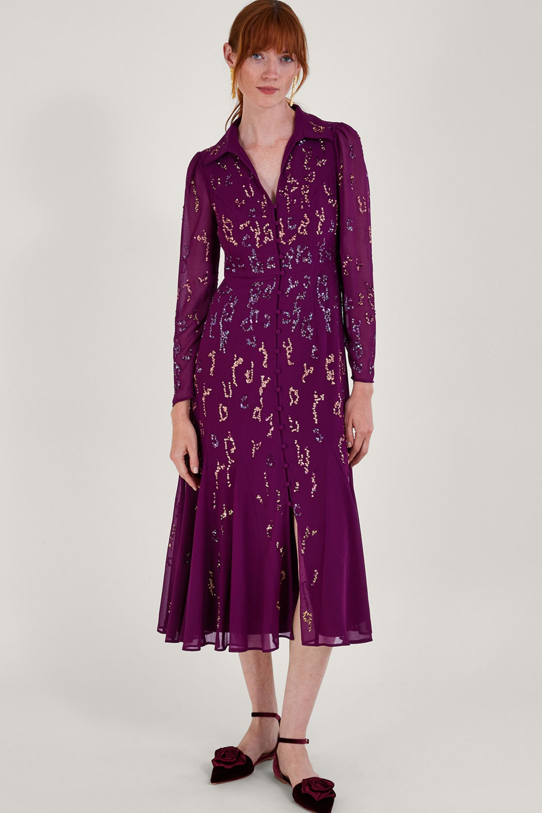Buy Monsoon Eloise Embellished Tea Dress from Next Luxembourg