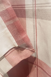 Fusion Pink Balmoral Check Eyelet Curtains - Image 3 of 3