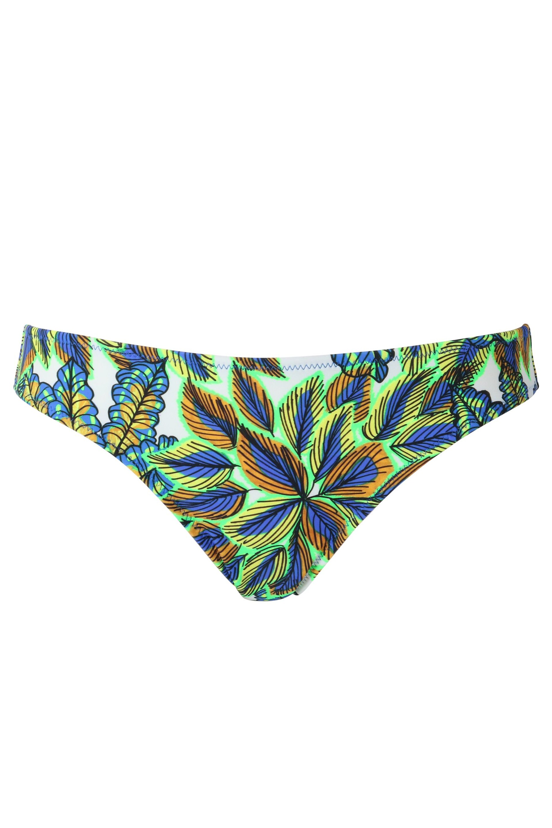 Pour Moi Green & Blue Multi Tropical Brief Heatwave Briefs - Image 4 of 5