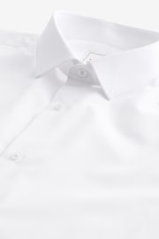 White Regular Fit Easy Care Short Sleeve Shirts 3 Pack - Image 3 of 4