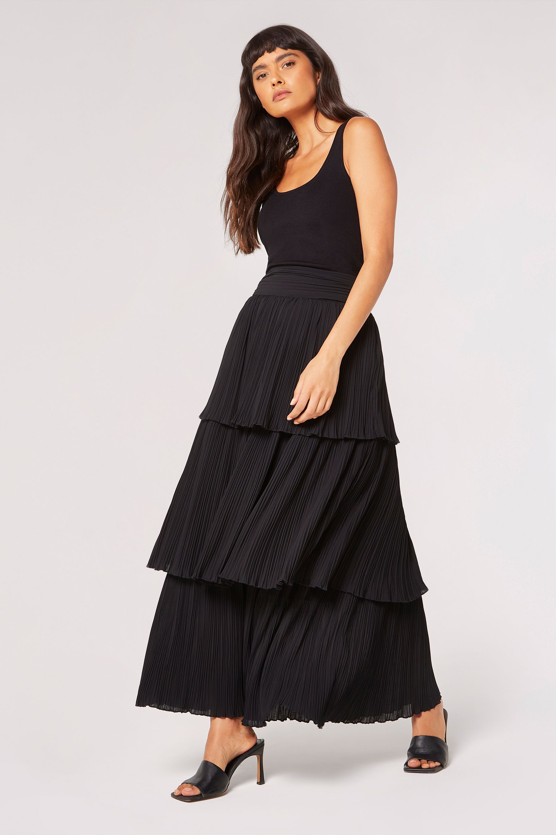 Apricot maxi skirt discount