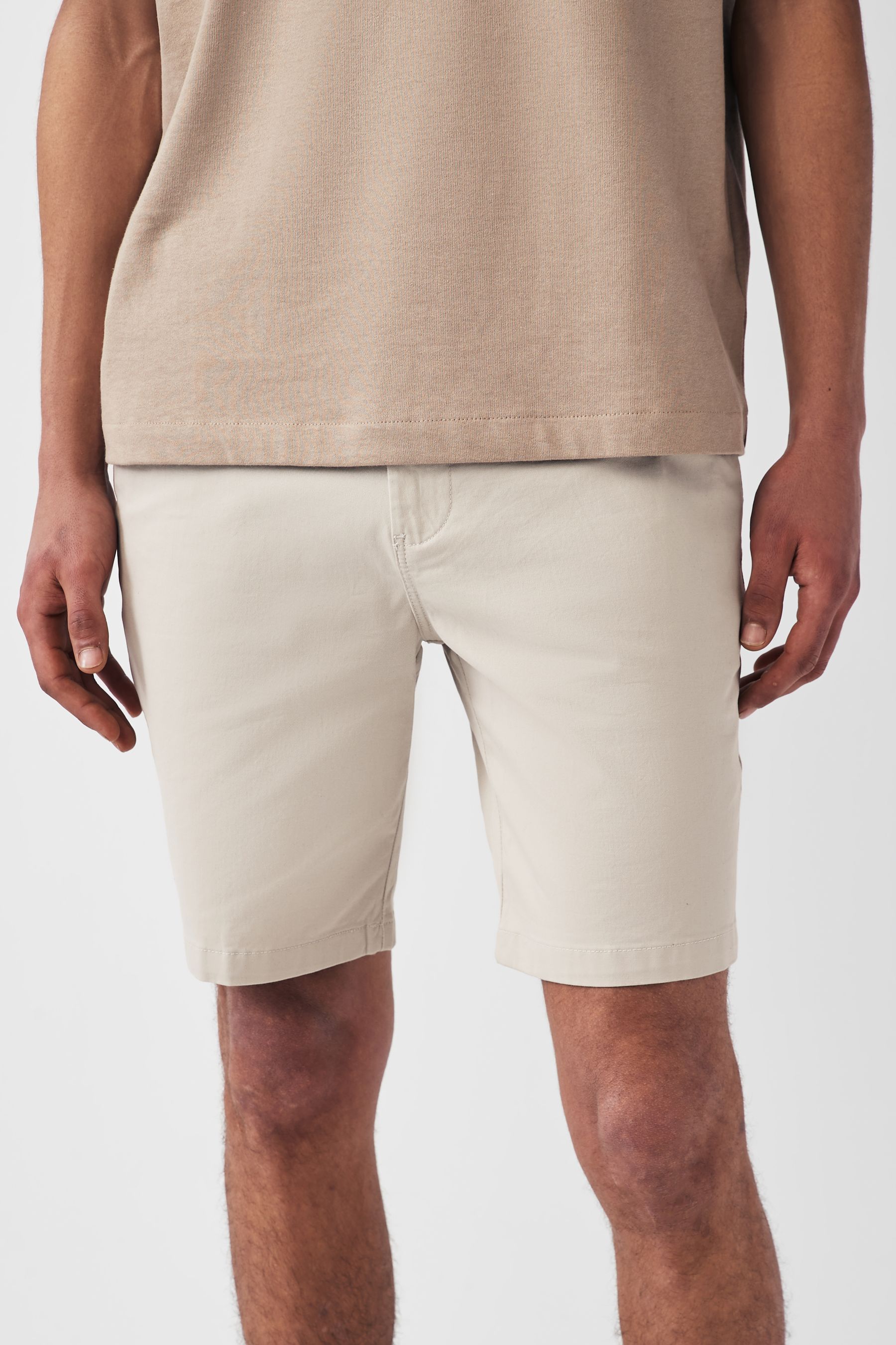 Next slim chino shorts online