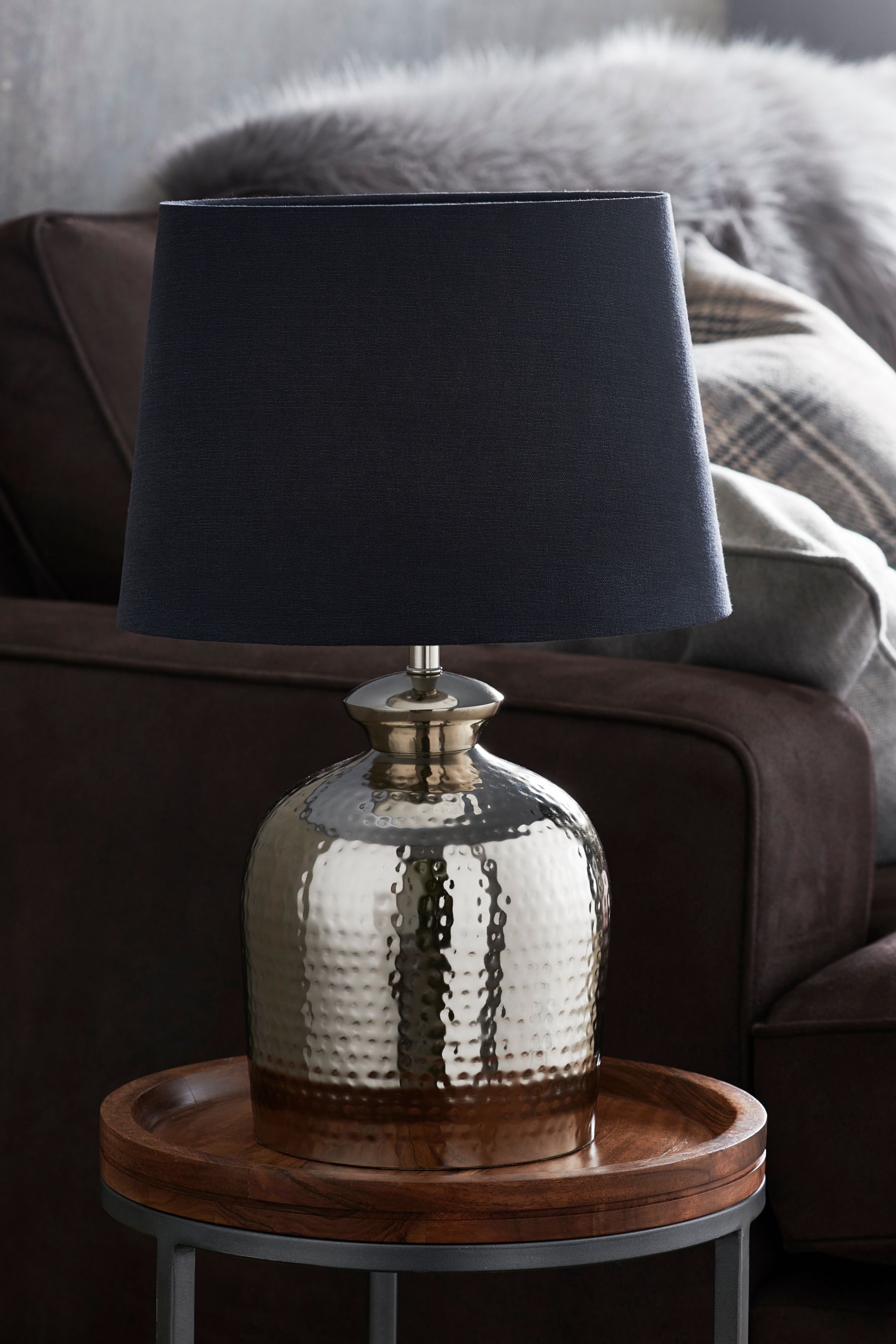 Charcoal gray sale lamp shade