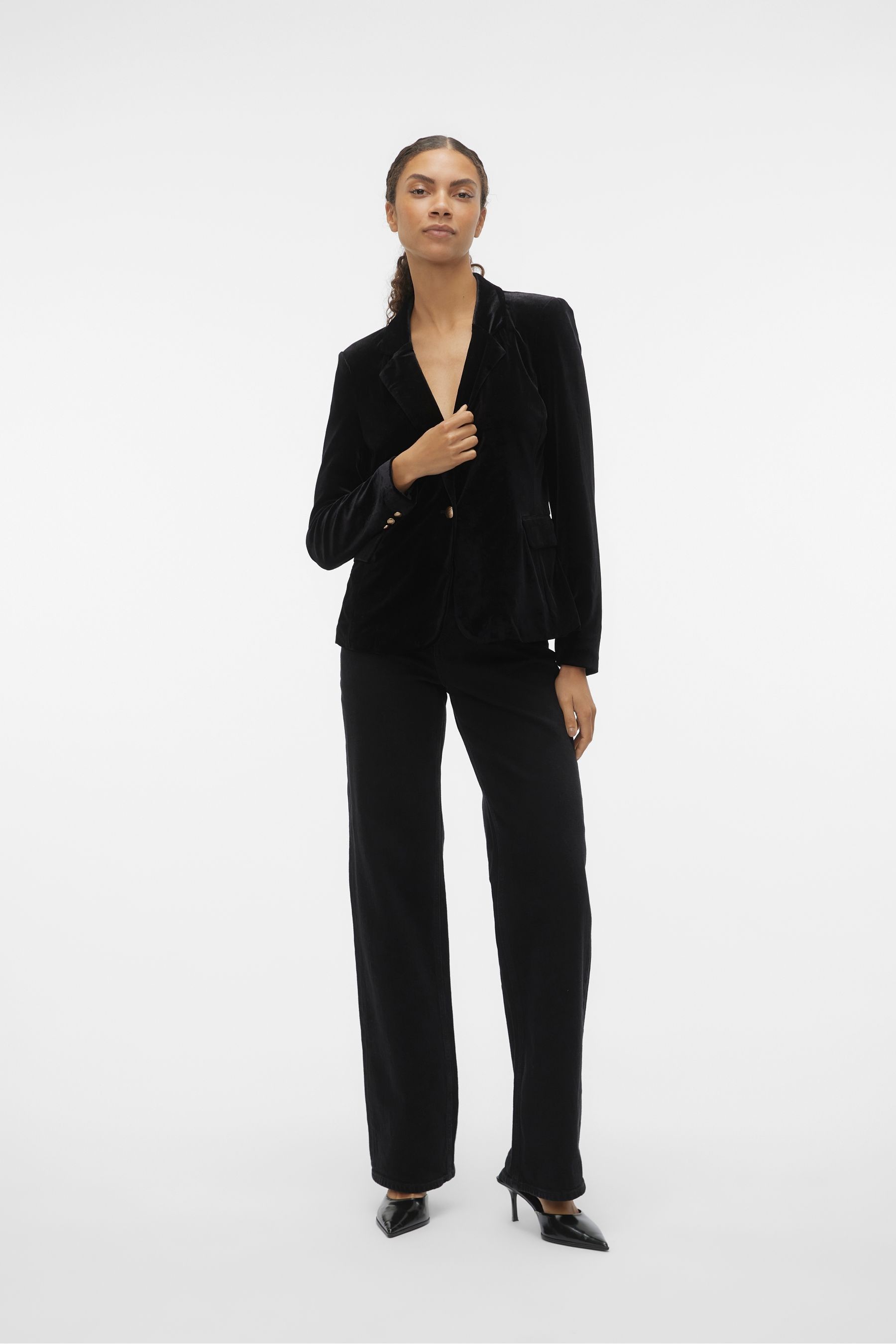 Next black new arrivals velvet blazer