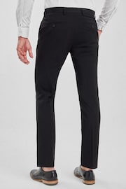 Black Tailored Stretch Smart Trousers - Image 2 of 4