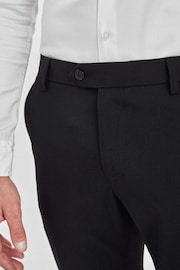 Black Tailored Stretch Smart Trousers - Image 3 of 4