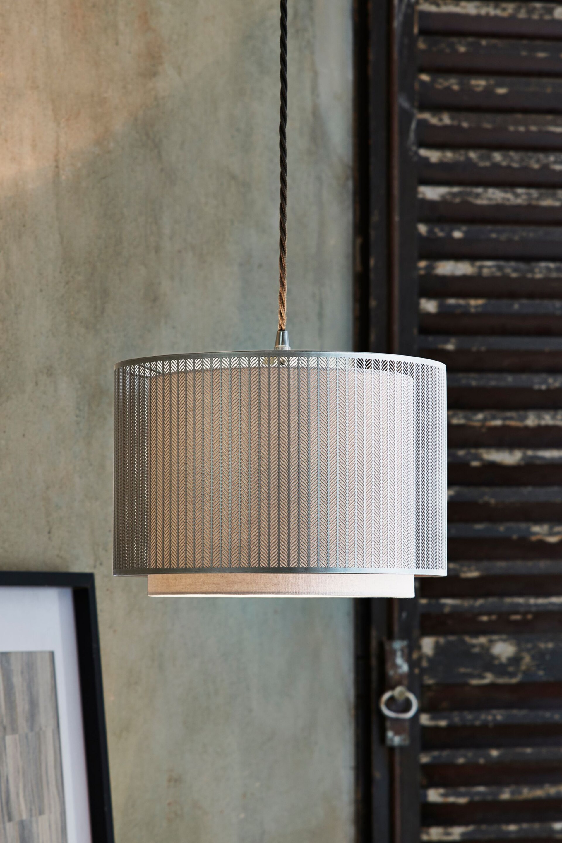 Silver Jada Easy Fit Lamp Shade - Image 1 of 5