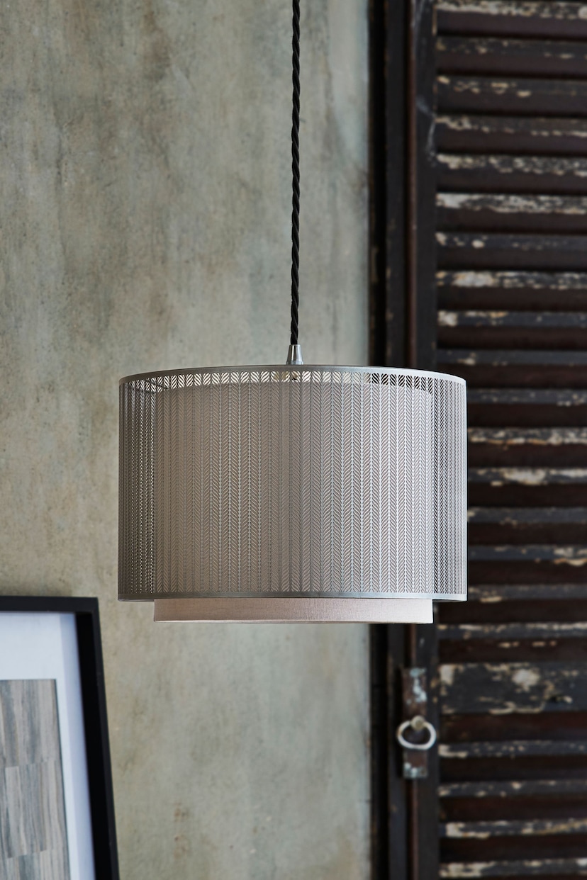 Silver Jada Easy Fit Lamp Shade - Image 2 of 5