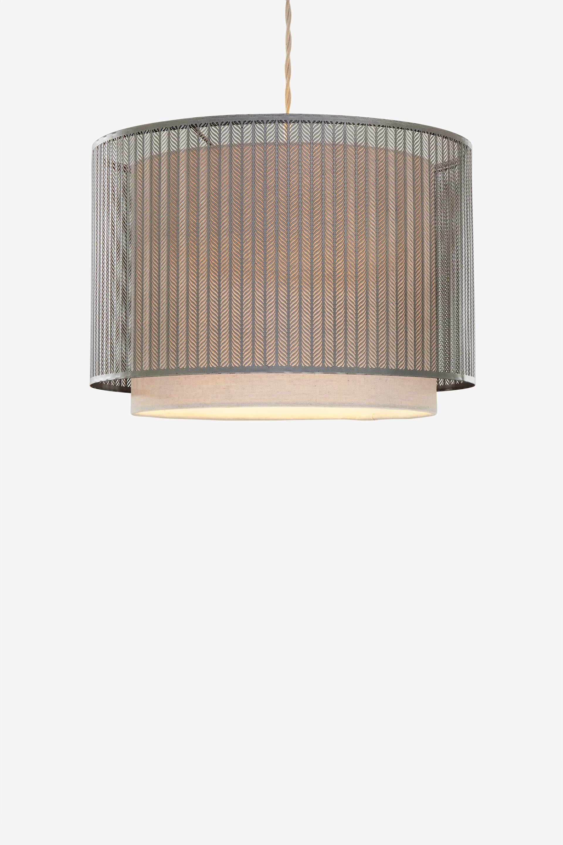 Silver Jada Easy Fit Lamp Shade - Image 3 of 5