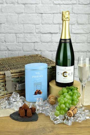 Le Bon Vin Champagne And Chocolate Truffles Gift Hamper