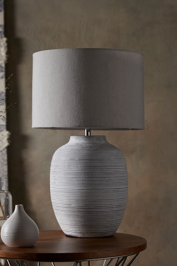 Grey Fairford Large Table Lamp
