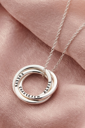 Personalised Russian Ring Necklace by Posh Totty Designs