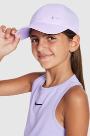 Nike Purple Dri-FIT Kids Club Unstructured Metal Swoosh Cap - Image 4 of 8