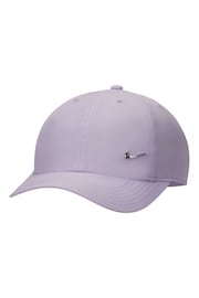 Nike Purple Dri-FIT Kids Club Unstructured Metal Swoosh Cap - Image 7 of 8