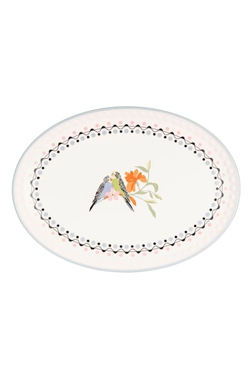 Cath Kidston Cream Painted Table Oval Platter 36cm