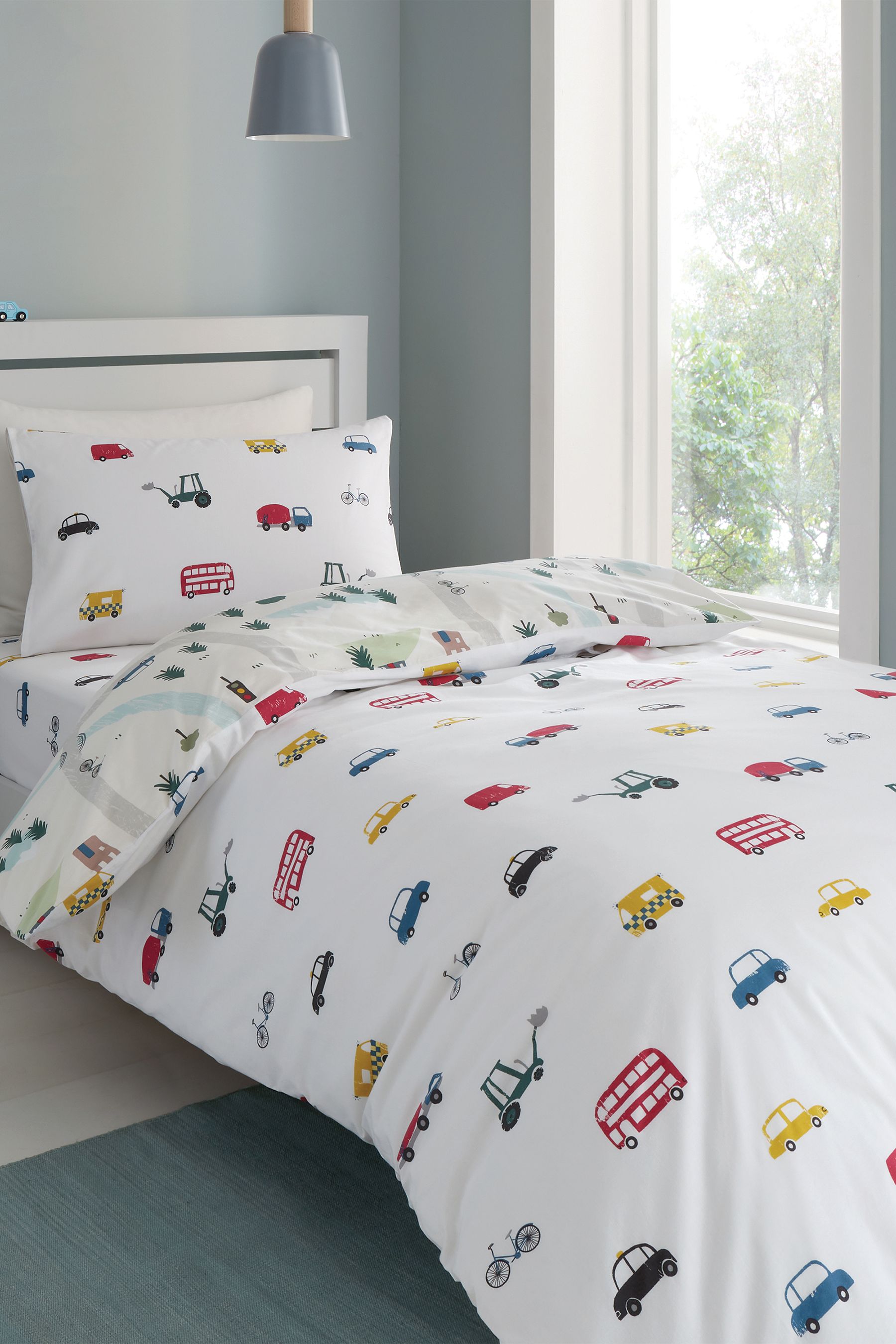 Boys transport bedding best sale