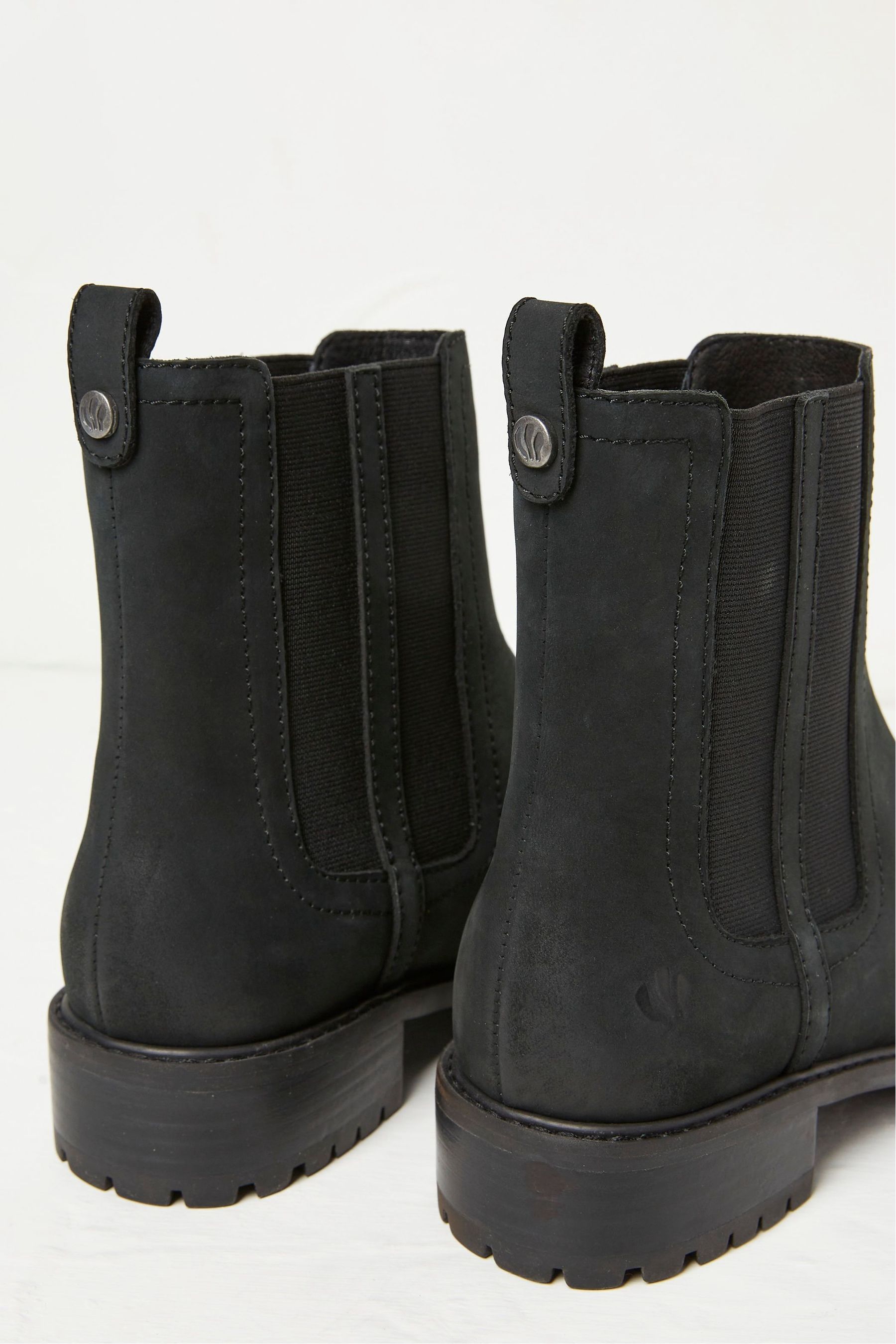 Buy FatFace Black Verity High Ankle Chelsea Boots from Next Luxembourg