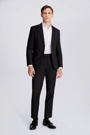 MOSS Black Slim Stretch Suit: Jacket - Image 4 of 5