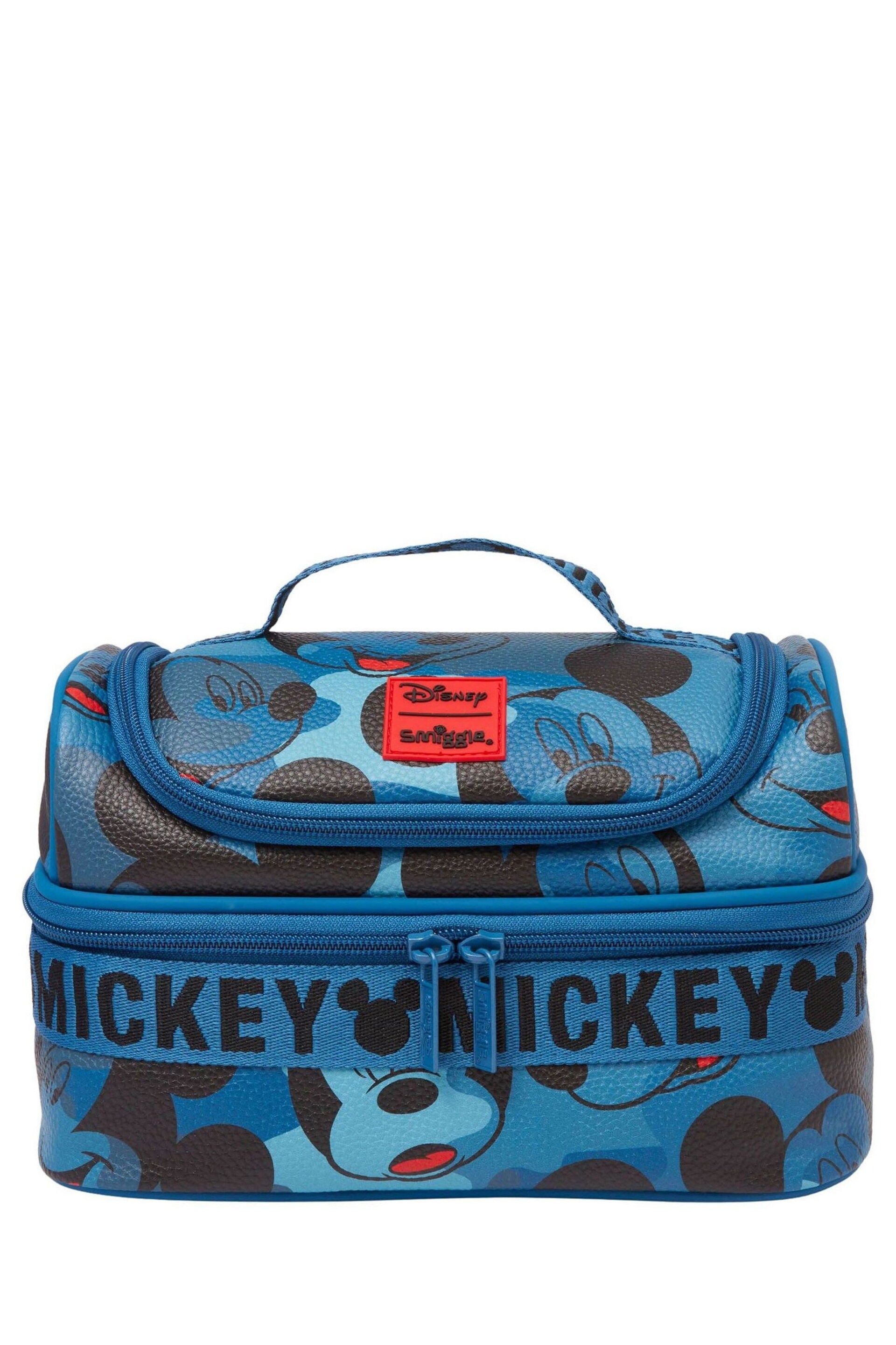 Smiggle Blue Mickey Mouse Disney Double Decker Lunchbox - Image 1 of 3