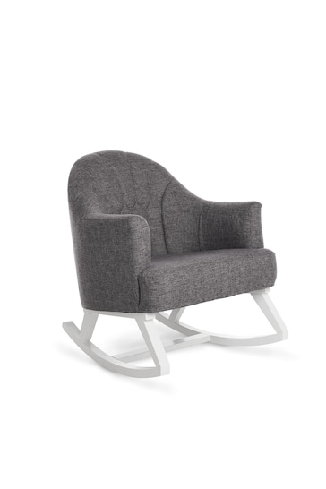Obaby Grey Round Back Rocking Chair