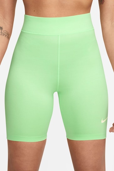 Nike Green Classic High Waisted 8" Cycling Shorts