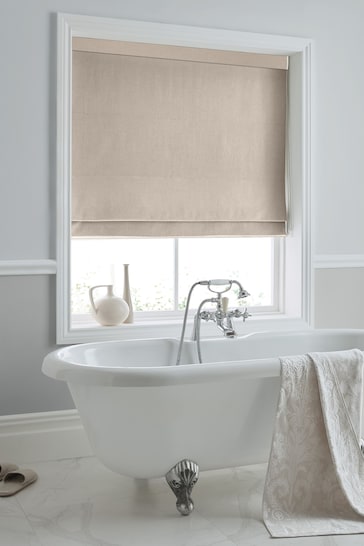 Laura Ashley Natural Swanson Made to Measure Roman Blind
