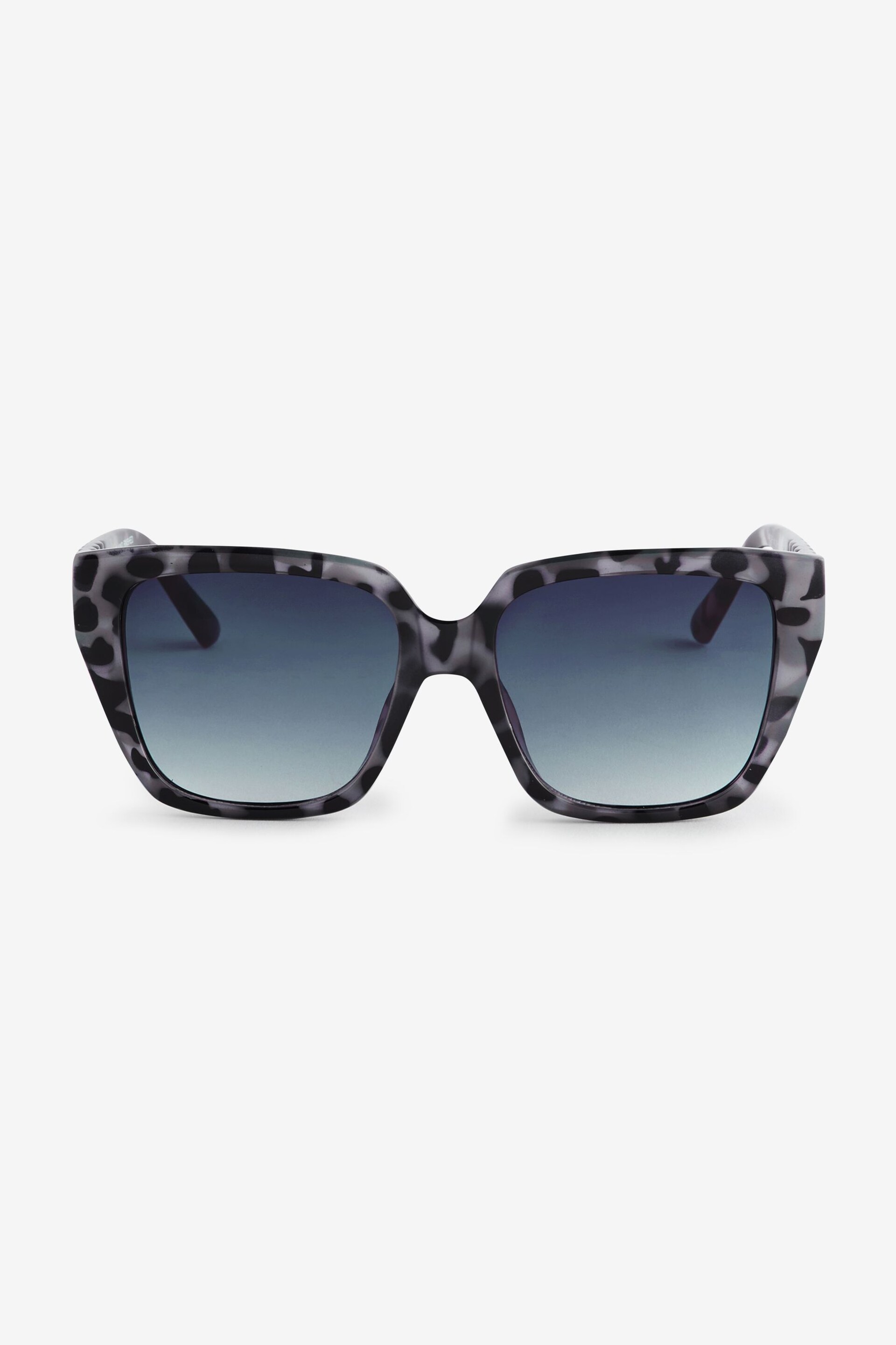 Grey Tortoishell Square Sunglasses - Image 4 of 6