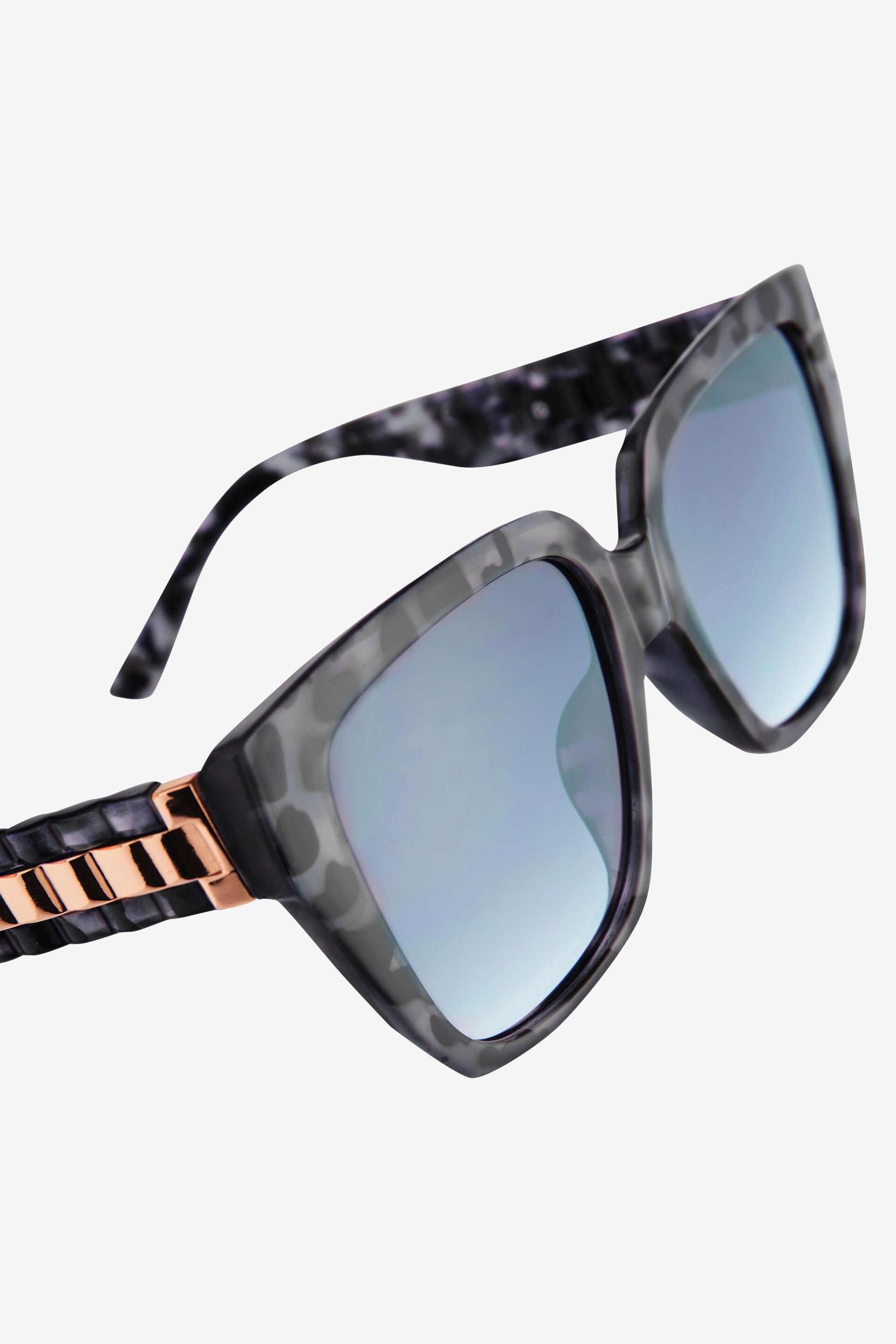 Grey Tortoishell Square Sunglasses - Image 5 of 6