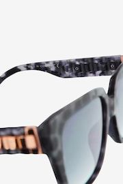 Grey Tortoishell Square Sunglasses - Image 6 of 6