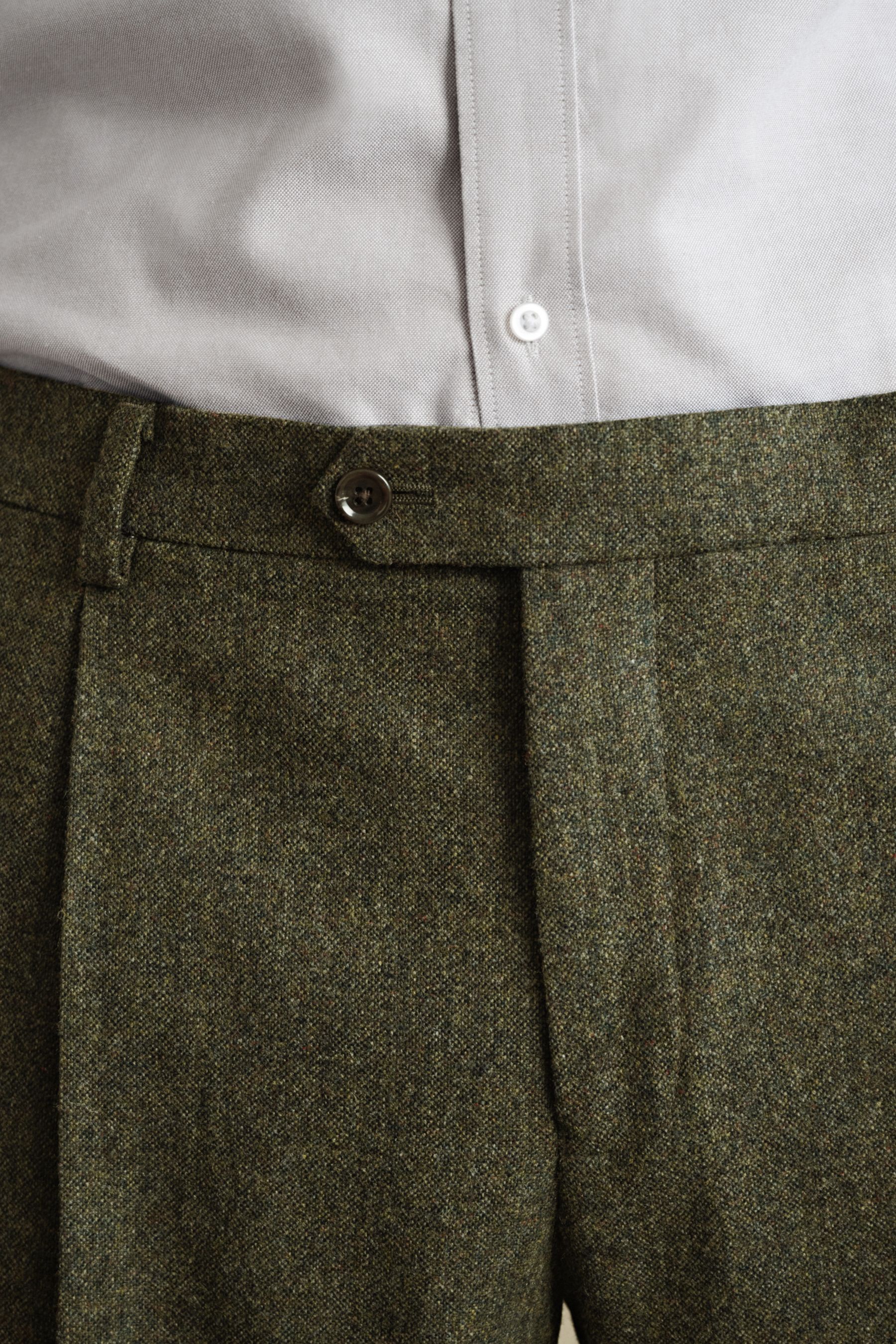 Buy Barbour Green Donegal Slim Fit Suit Trousers from the Next UK online shop
