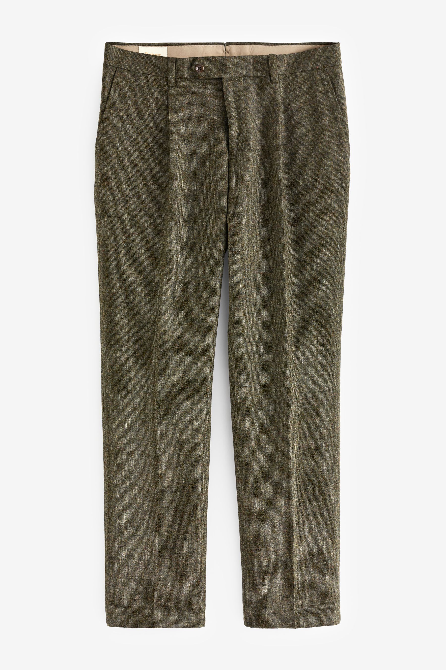 Buy Barbour Green Donegal Slim Fit Suit Trousers from the Next UK online shop