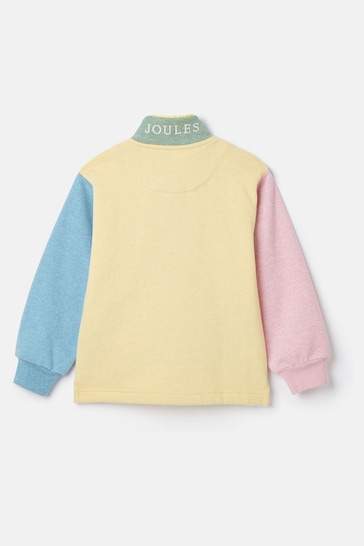 Joules Girls' Burnham Multi Funnel Neck Sweatshirt