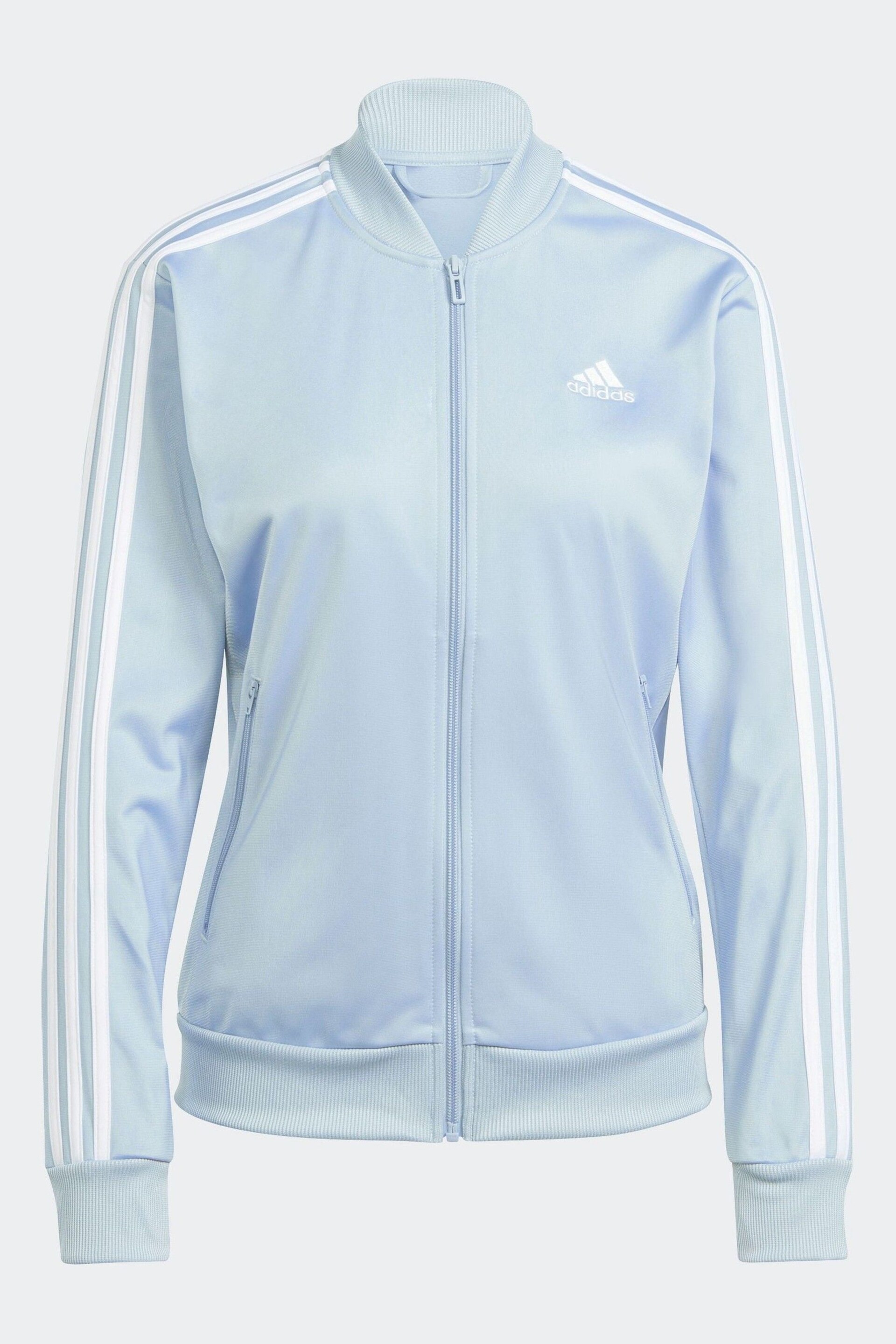 adidas Blue Sportswear Essential Tracksuit - Image 7 of 9