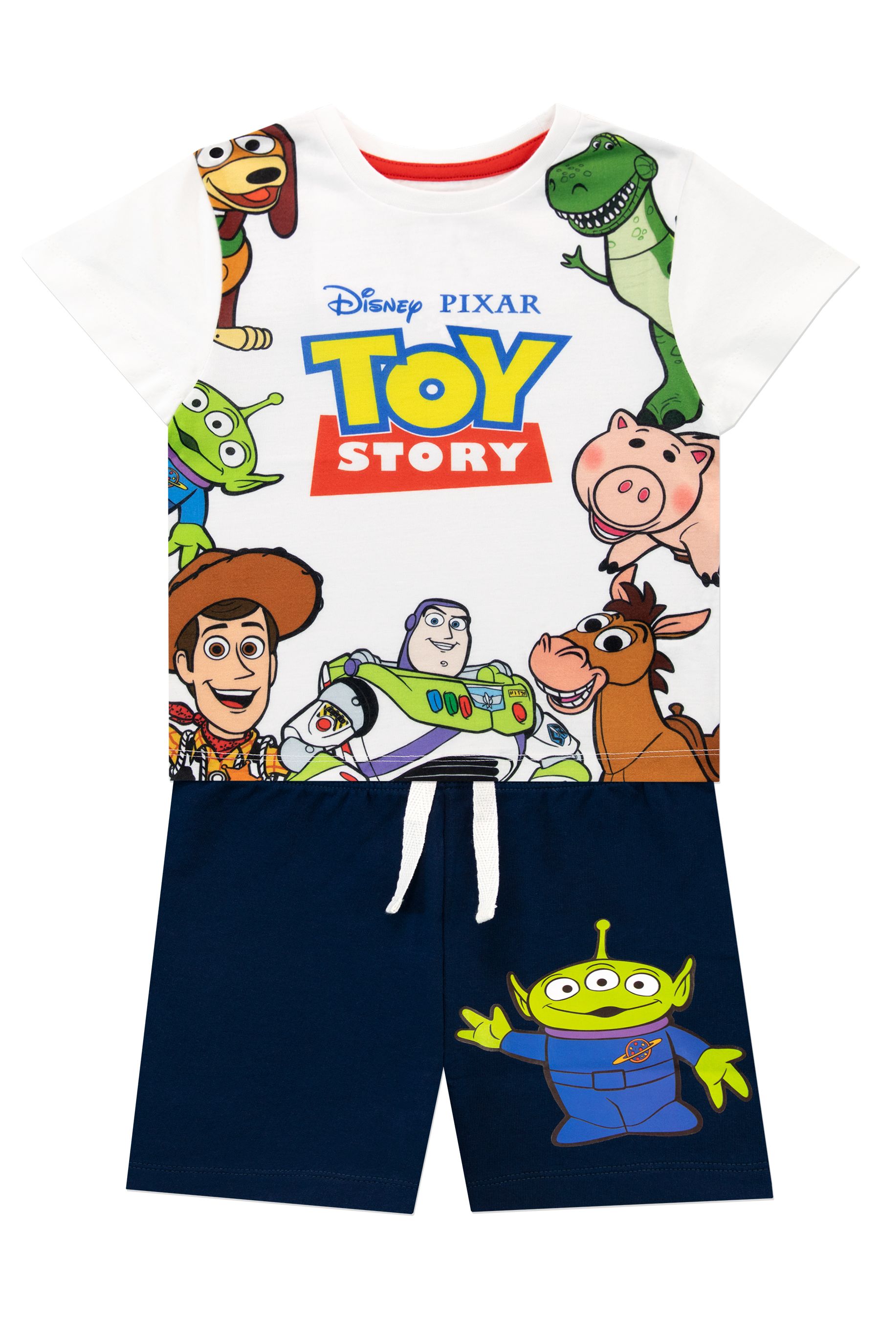 Buy Character White Blue Disney Toy Story T Shirt and Shorts Set from the Next UK online shop