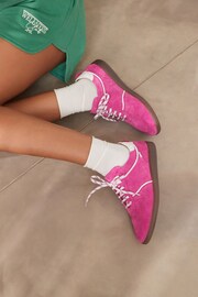 Pink Signature Forever Comfort® Low Retro Leather Trainers - Image 6 of 11