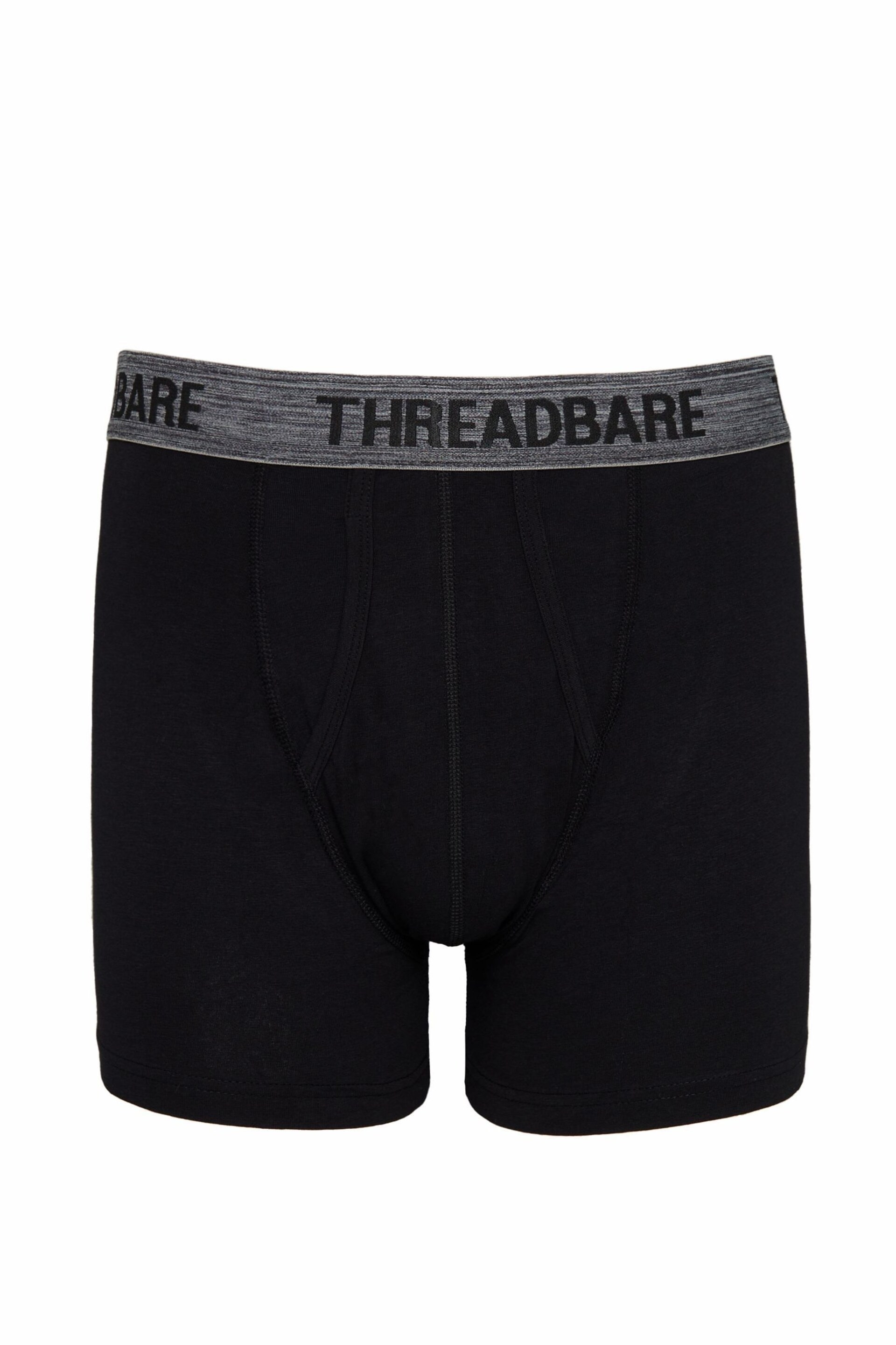 Threadbare Grey Hipster Boxers 3 Packs - Image 2 of 6