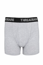 Threadbare Grey Hipster Boxers 3 Packs - Image 4 of 6