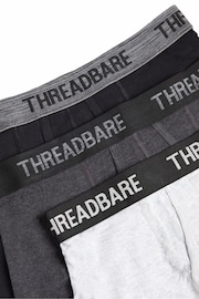 Threadbare Grey Hipster Boxers 3 Packs - Image 6 of 6