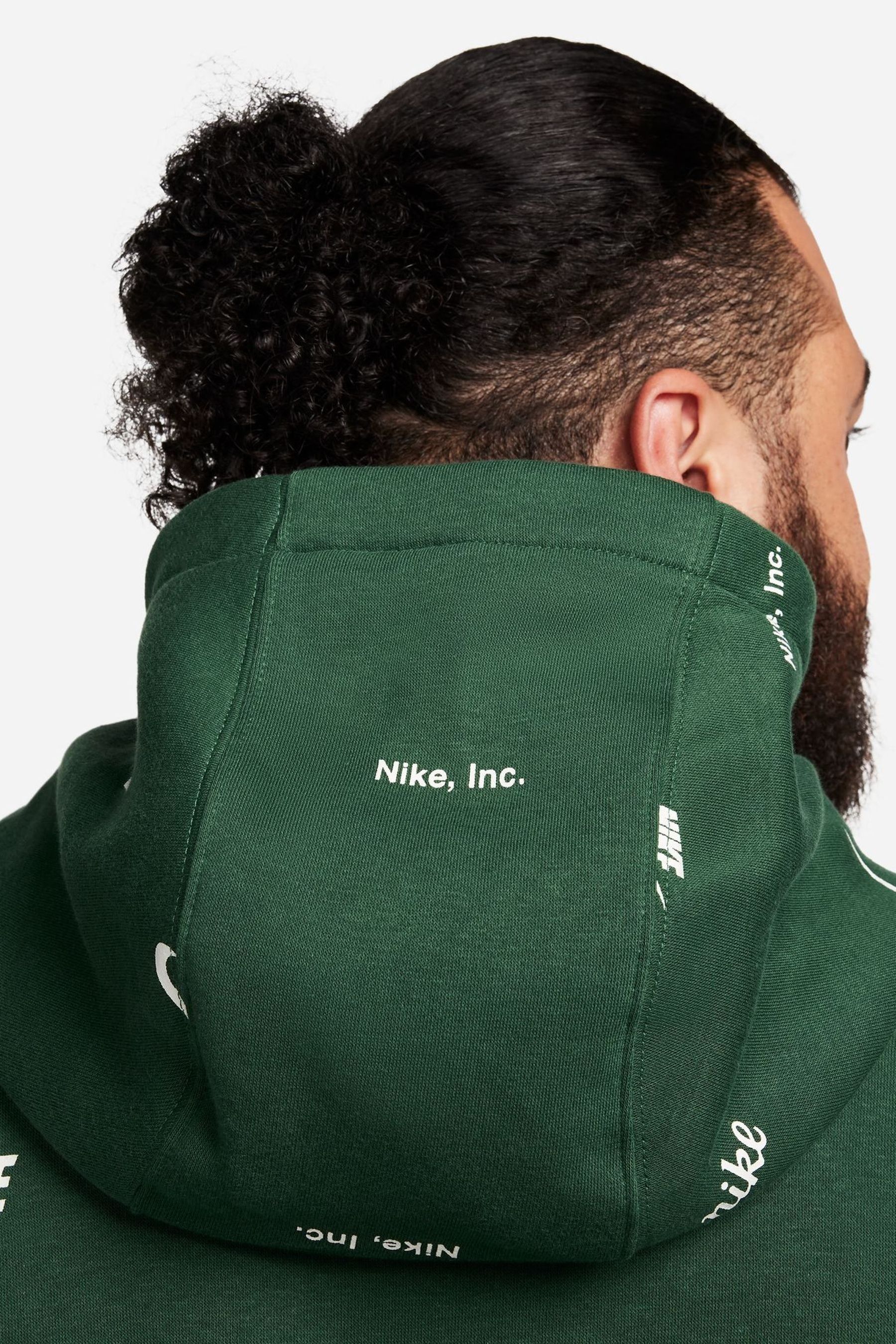 Nike men's sportswear allover print futura club pullover hoodie deals