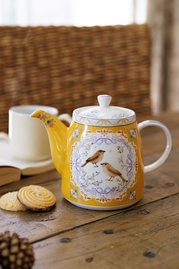 London Pottery Yellow Bell-Shaped Loose Tea Teapot