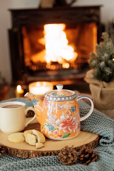London Pottery Orange Bell-Shaped Loose Tea Teapot