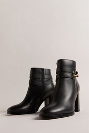 Ted Baker Black T Hinge Anisea Leather 85mm Ankle Boots - Image 2 of 4