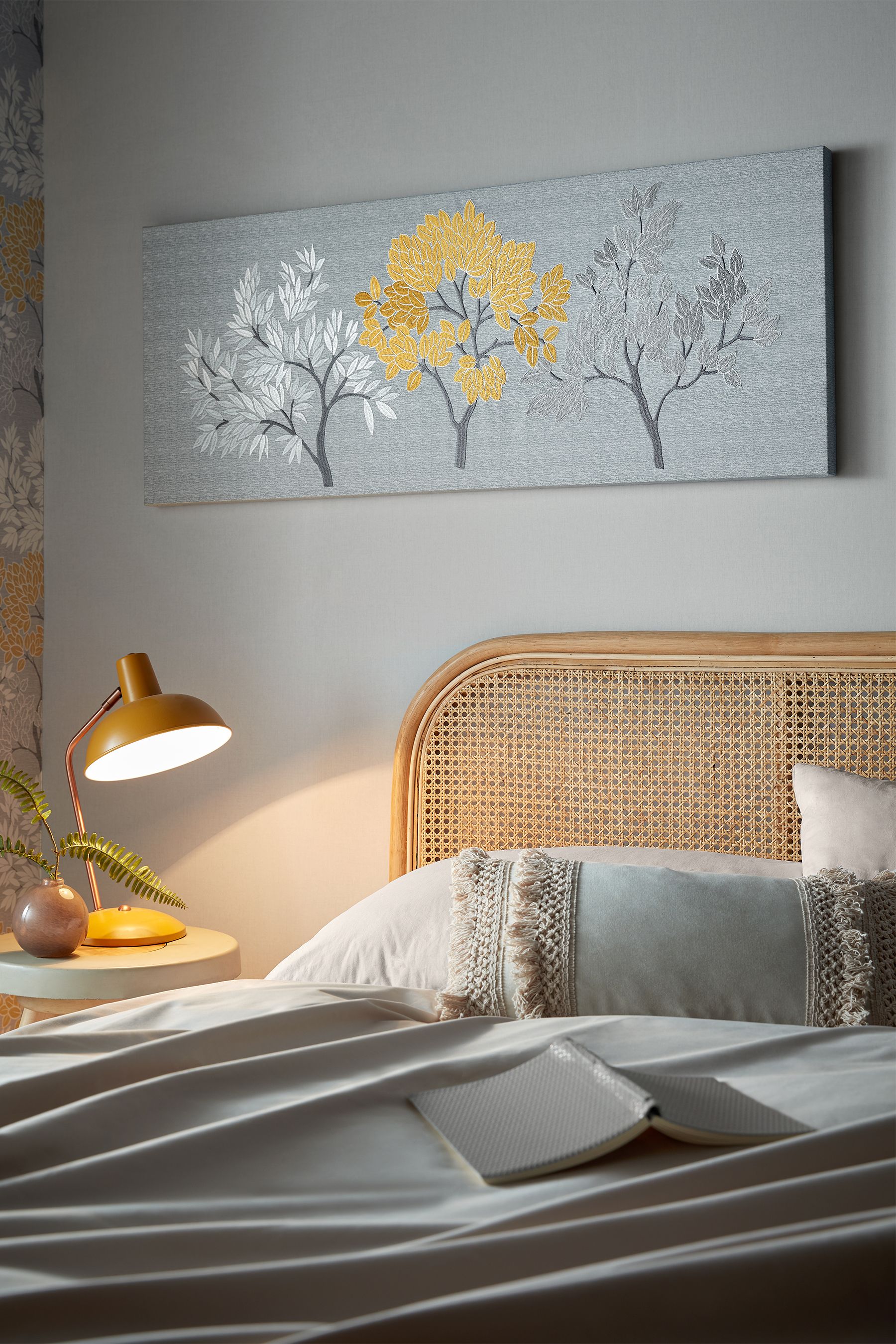 Buy Art For The Home Grey Tranquil Trees Wall Art from the Next UK ...