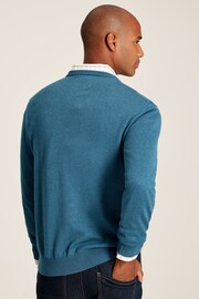 Joules Jarvis Blue Cotton Crew Neck Jumper - Image 2 of 6