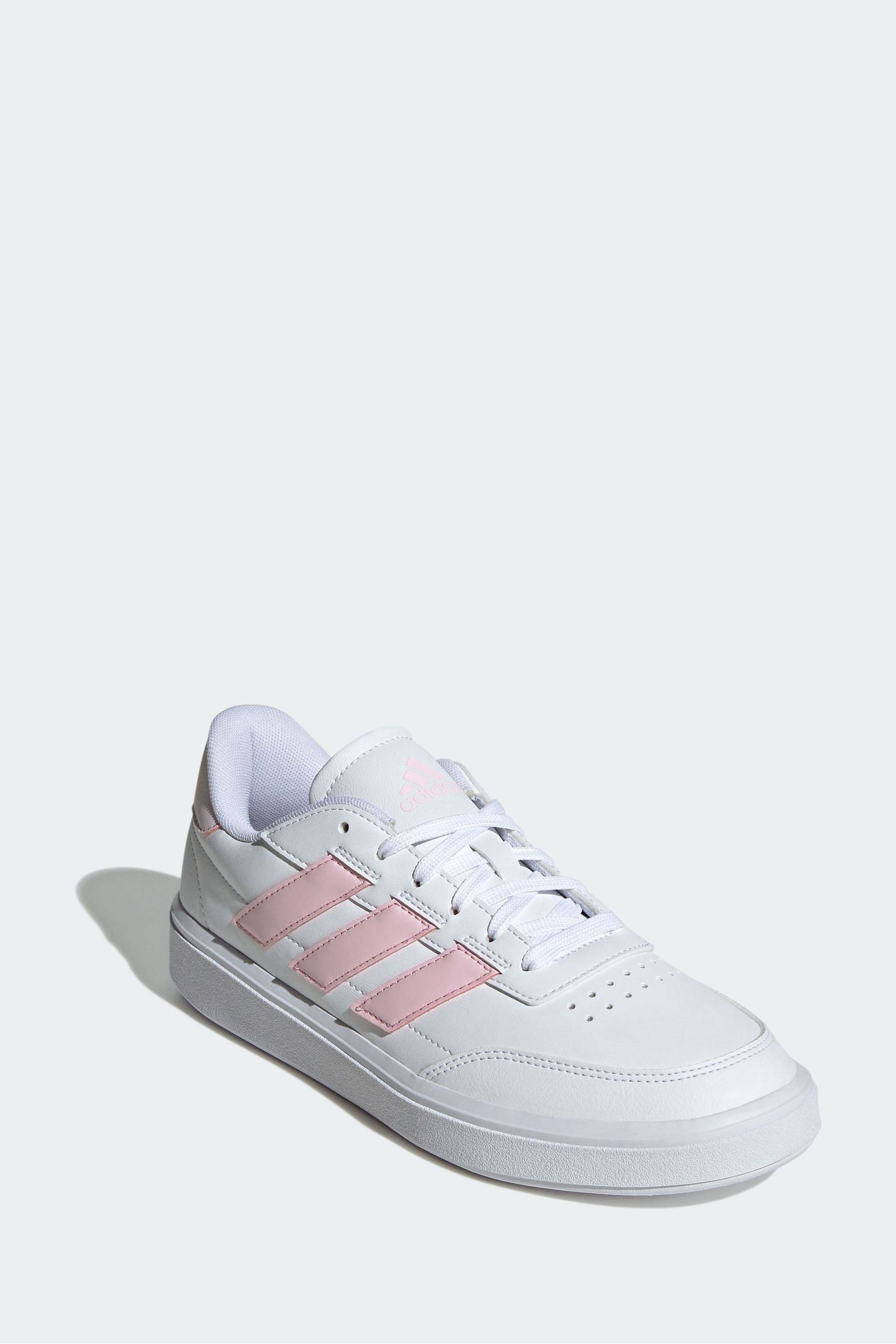 White and pink adidas outlet