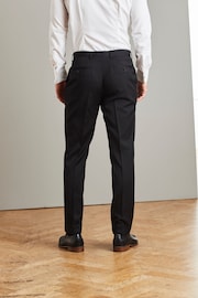 Black Slim Fit Signature Tollegno Wool Suit: Trousers - Image 2 of 4