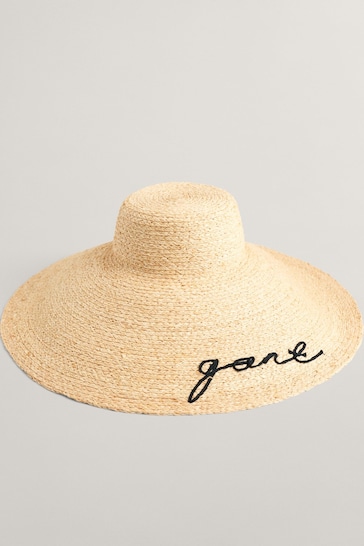 GANT Natural Raffia Sun Hat